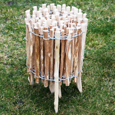 Staketenzaun mit Pfosten aus Haselnuss Höhe 35-60 cm Länge 500 cm Gartenzaun
