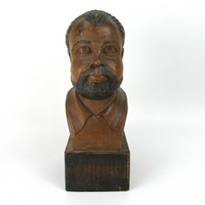 Ouro Artesania Holz Figur SANCHO PANZA Büste Spain Wood Figurine Bust RARE