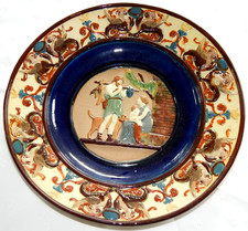 Wandteller Historismus Keramik