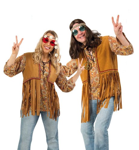 Hippie weste braun - hippie, für