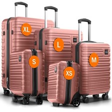 Travely Polycarbonat Koffer - passend für Ryanair, Lufthansa, Eurowings und co