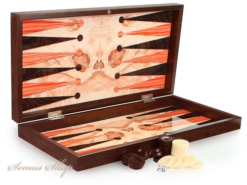 Wunderschöne holz backgammon - wunderschöne,
