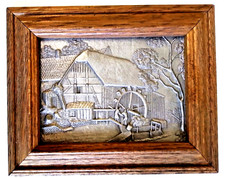 Zinnbild im Holrahmen -