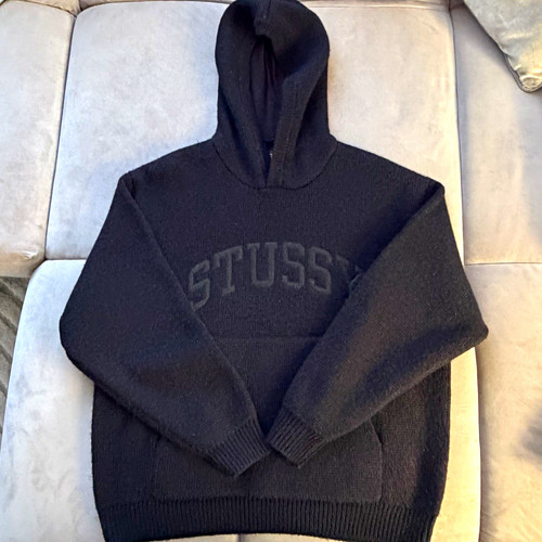 Stüssy felt patch knit - patch, hood
