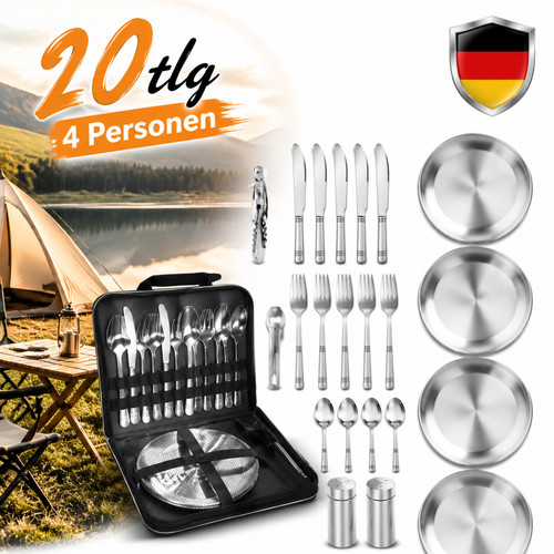 Teilig campinggeschirr set - campinggeschirr,