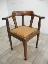 Jugendstil Armlehnstuhl alte Nikolaischule Schreibtischstuhl Sessel antik Nr.639