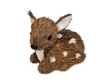 Deko-Figur/Rehkitz/neu/Strohoptik/liegend