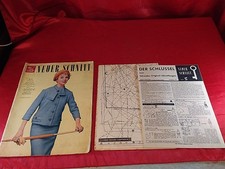 Alte Mode Zeitschrift Neuer Schnitt Schnittmuster Februar 1959 Schnittbogen(4746