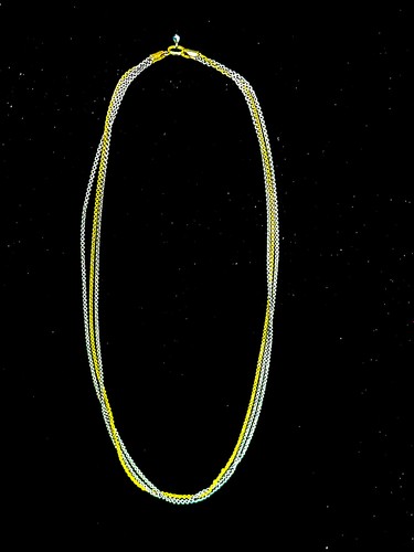 Seltene reihige goldkette - 3-reihige,