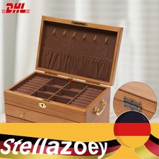 3 Ebenen Schmuckkästchen Dritte Etage Geschenk Ringe Schmuck Case 2 Schubladen
