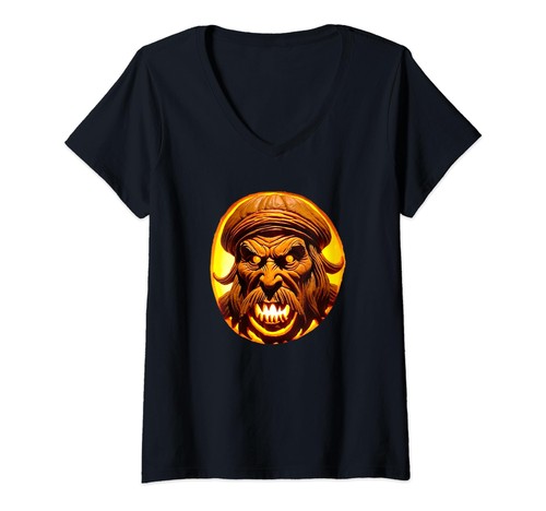 Damen shirt halloween jack - damen,