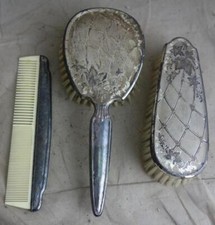 altes Frisierset Kamm Bürste