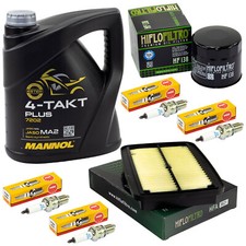 Wartung für Suzuki GSF 1200 Bandit 01-06 Set Öl 4L Luftfilter Ölfilter Zündkerze