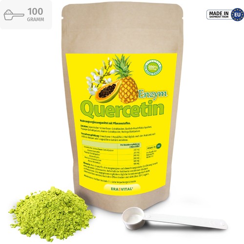 Erasvital quercetin enzym - quercetin, 98%