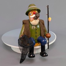 Vintage Erzgebirge Räuchermann Räuchermann Räuchermann Brenner Fischer Regal Sitter