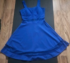 Swing Kleid Uni Knielang