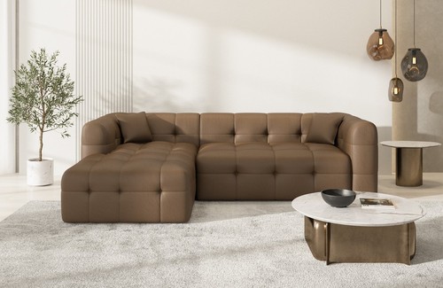 Leder eckcouch sofa - leder,