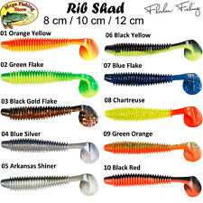 FLADEN Rib Shad Gummifisch Kunstköder Barsch Zander Hecht Raubfisch