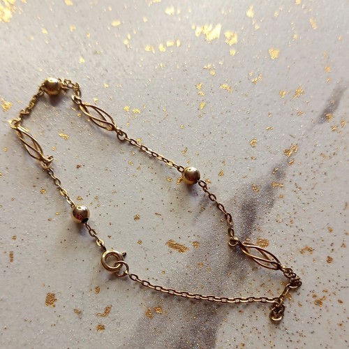 Fußkette gelbgold 333 - fußkette, ca