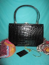 Vintage Echt Leder Tasche mit