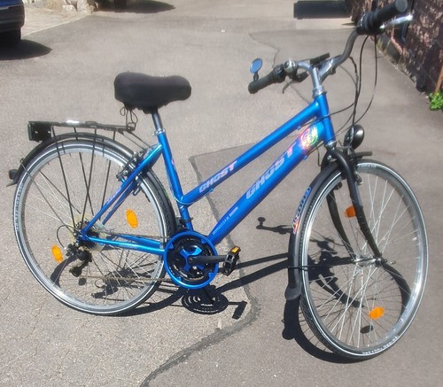 Ghost fahrrad blau - ghost, fahrrad,