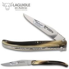 Laguiole en Aubrac Taschenmesser L0511PCIF 11 cm, Griff massiv Hornspitze Messer