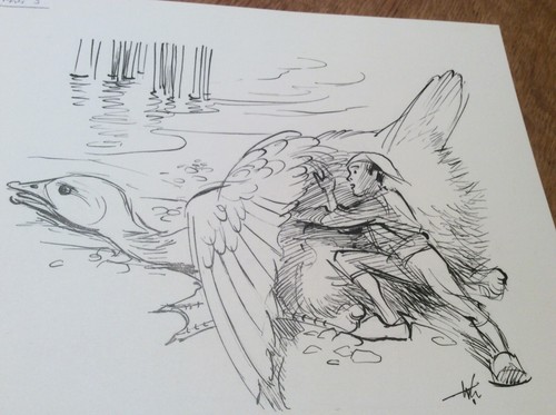 Originalzeichnung illustration - originalzeichnung,