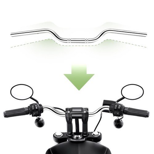 25mm chrom motorrad - 1", lenker