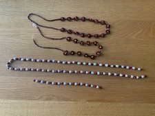 Konvolut Kettenteile aus Samen + Kernen Hippie Ethno Bali Peru Bastel Handarbeit