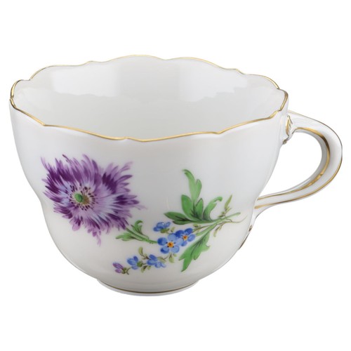 Kaffeetasse blüte lila blau - kaffeetasse,