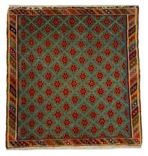 Teppich Ghashghai Handgeknüpft Perserteppich Orientteppich Tappeto rug 69x67cm