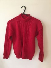 Roter Strick Kinder Pullover