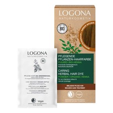 Pflegende Pflanzen-Haarfarbe