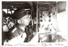E228 Foto Wehrmacht Archiv Repro Luftwaffe Flugzeug Ju52 Funk technik ? Beamter