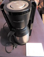 Unbenutzte Kaffeemaschine "Rowenta" mit Edelstahlkanne, Messlöffel, Info-Heft