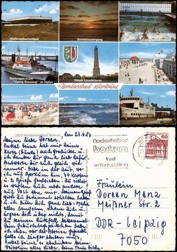 Ansichtskarte borkum - ansichtskarte,