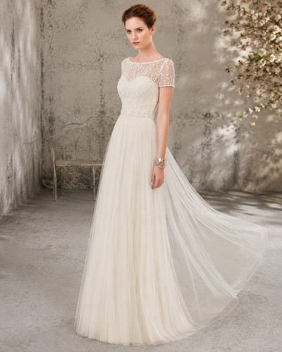 Brautkleid ivory a linie - brautkleid, a-linie