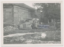 Foto Charkow Wehrmacht PKW Kradmelder Motorrad,Krad 2.WK (7199a)