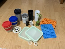 Küchen Haushaltsset, Kaffee Becher, Gläser, Vespaboxen, Salz- & Pfefferstreuer