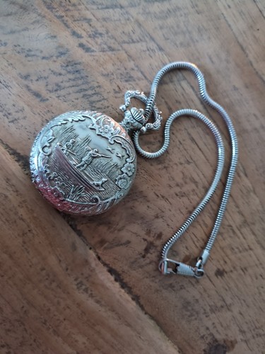 Alte taschenuhr jagdmotiv - alte,