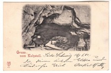 Bad Schandau Gruß vom "Kuhstall" 16.05.1901 (Sebnitz Königstein Hohnstein)