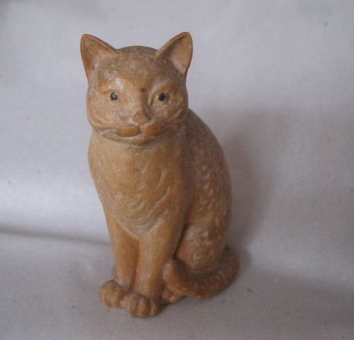 Kleine geschnitzte katze - kleine, aus