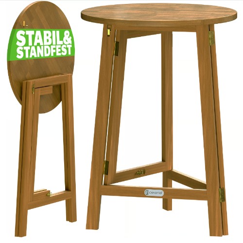 Stehtisch klappbar akazienholz - stehtisch,