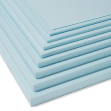 Styrodur / Hartschaum Platten blau - 1, 2, 3, 4, 5, 6, 8, 10, 12, 15mm Stärke