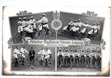 Ak Arbeiter Radfahrer Verein Leipzig Abteilung West um 1910 Fahrrad
