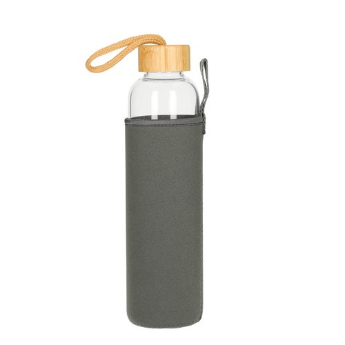 Glasflasche 750 bamboo - glasflasche,