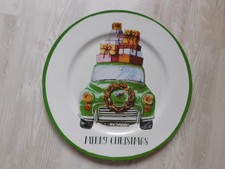 Dekoteller Kunststoff 33cm Platzteller Unterteller Weihnachten Merry Chrismas