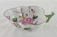 Porzellan Schale Blattform - August Warnecke AW - Hybiscus - Blattschale