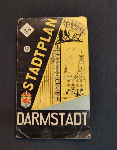 Alter stadtplan darmstadt - stadtplan,