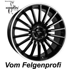 19" ET30 Alu Felgen (4x) Keskin KT15 Black Polish für Seat Alhambra 7N